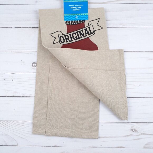 Chambray Kitchen Towel Original BBQ Sauce Barbeque Grill Smoker - Picture 2 of 3